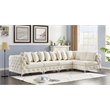 Meridian Furniture Tremblay Cream Velvet Modular Sectional