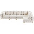 Meridian Furniture Tremblay Cream Velvet Modular Sectional