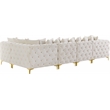 Meridian Furniture Tremblay Cream Velvet Modular Sectional
