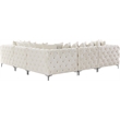 Meridian Furniture Tremblay Cream Velvet Modular Sectional