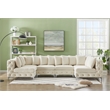 Meridian Furniture Tremblay Cream Velvet Modular Sectional