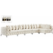 Meridian Furniture Tremblay Cream Velvet Modular Sectional