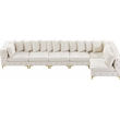 Meridian Furniture Tremblay Cream Velvet Modular Sectional