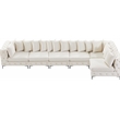 Meridian Furniture Tremblay Cream Velvet Modular Sectional