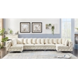 Meridian Furniture Tremblay Cream Velvet Modular Sectional