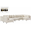 Meridian Furniture Tremblay Cream Velvet Modular Sectional