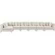Meridian Furniture Tremblay Cream Velvet Modular Sectional