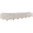 Meridian Furniture Tremblay Cream Velvet Modular Sectional
