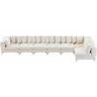 Meridian Furniture Tremblay Cream Velvet Modular Sectional