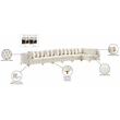 Meridian Furniture Tremblay Cream Velvet Modular Sectional