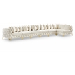 Meridian Furniture Tremblay Cream Velvet Modular Sectional