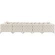 Meridian Furniture Tremblay Velvet Modular Sectional/Pillow in Cream/Gold-Chrome