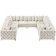 Meridian Furniture Tremblay Cream Velvet Modular Sectional