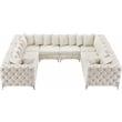 Meridian Furniture Tremblay Cream Velvet Modular Sectional