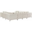 Meridian Furniture Tremblay Cream Velvet Modular Sectional