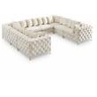 Meridian Furniture Tremblay Cream Velvet Modular Sectional