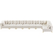 Meridian Furniture Tremblay Cream Velvet Modular Sectional