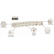 Meridian Furniture Tremblay Cream Velvet Modular Sectional