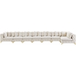 Meridian Furniture Tremblay Cream Velvet Modular Sectional