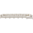 Meridian Furniture Tremblay Cream Velvet Modular Sectional