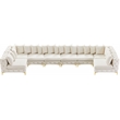 Meridian Furniture Tremblay Cream Velvet Modular Sectional
