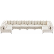 Meridian Furniture Tremblay Cream Velvet Modular Sectional