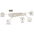Meridian Furniture Tremblay Cream Velvet Modular Sectional