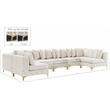 Meridian Furniture Tremblay Cream Velvet Modular Sectional