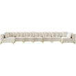 Meridian Furniture Tremblay Cream Velvet Modular Sectional