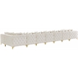Meridian Furniture Tremblay Cream Velvet Modular Sectional