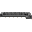 Meridian Furniture Tremblay Grey Velvet Modular Sectional