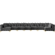 Meridian Furniture Tremblay Grey Velvet Modular Sectional