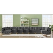 Meridian Furniture Tremblay Grey Velvet Modular Sectional