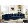 Meridian Furniture Tremblay Navy Velvet Modular Sofa
