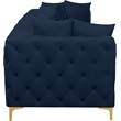 Meridian Furniture Tremblay Navy Velvet Modular Sofa