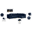 Meridian Furniture Tremblay Navy Velvet Modular Sectional