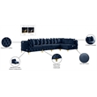 Meridian Furniture Tremblay Navy Velvet Modular Sectional