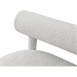 Meridian Furniture Parlor Cream Boucle Fabric Bench