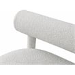 Meridian Furniture Parlor Cream Boucle Fabric Bench