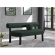 Meridian Furniture Parlor Green Boucle Fabric Bench