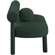 Meridian Furniture Parlor Green Boucle Fabric Bench