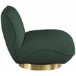Meridian Furniture Geneva Green Boucle Fabric Swivel Accent Chair