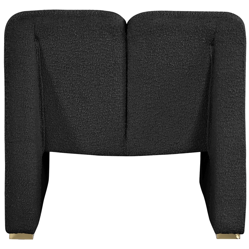 Meridian Furniture Alta Black Boucle Fabric Accent Chair