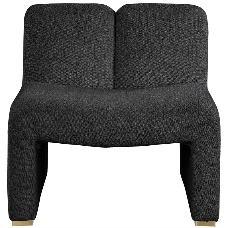 Meridian Furniture Alta Black Boucle Fabric Accent Chair