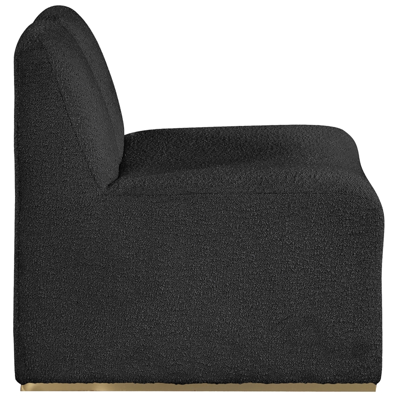 Meridian Furniture Alta Black Boucle Fabric Accent Chair