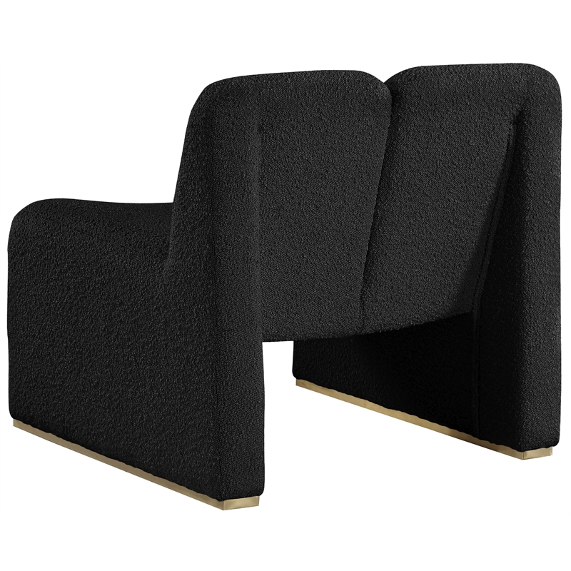 Meridian Furniture Alta Black Boucle Fabric Accent Chair