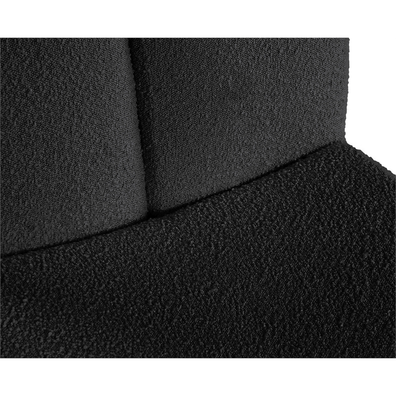 Meridian Furniture Alta Black Boucle Fabric Accent Chair