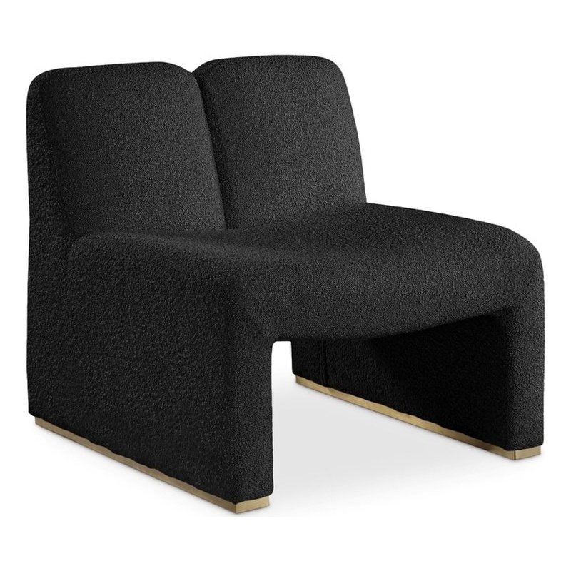 Meridian Furniture Alta Black Boucle Fabric Accent Chair