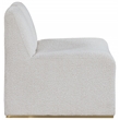 Meridian Furniture Alta Cream Boucle Fabric Accent Chair
