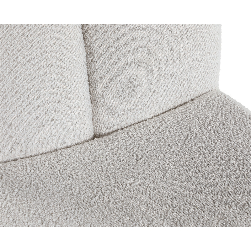 Meridian Furniture Alta Cream Boucle Fabric Accent Chair